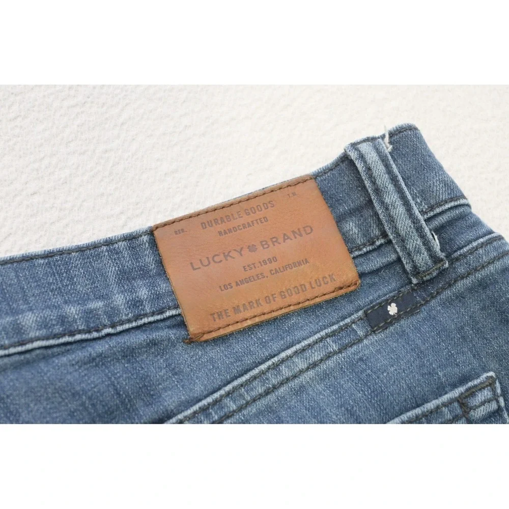 Lucky Brand 121 Slim Jeans Mens‎ 34x30 Blue Medium Wash Stretch Denim Excellent